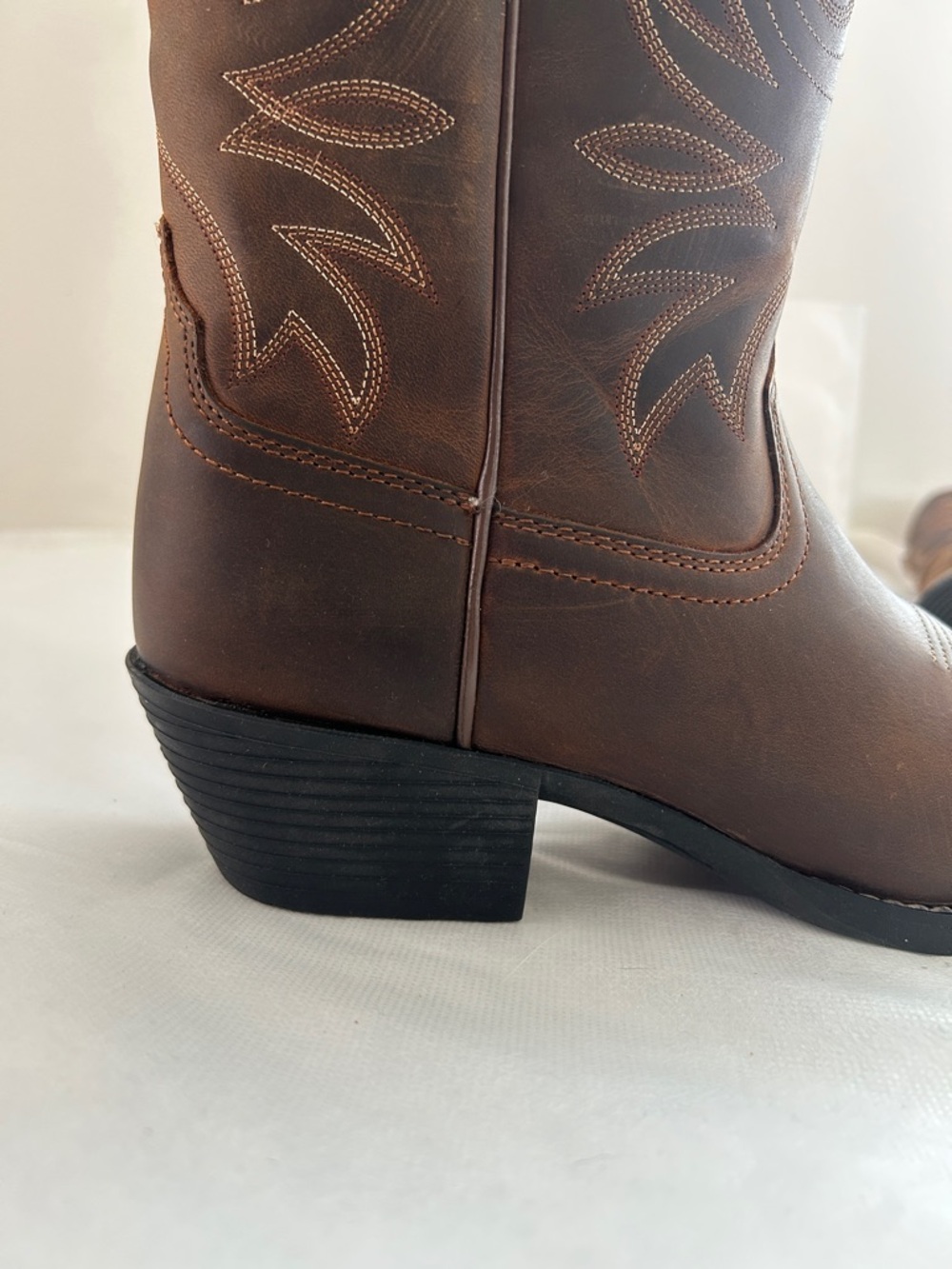 Ariat Heritage R Toe Western Brown Leather Slant Heel Traditional Cowgirl Boot - Picture 7 of 8